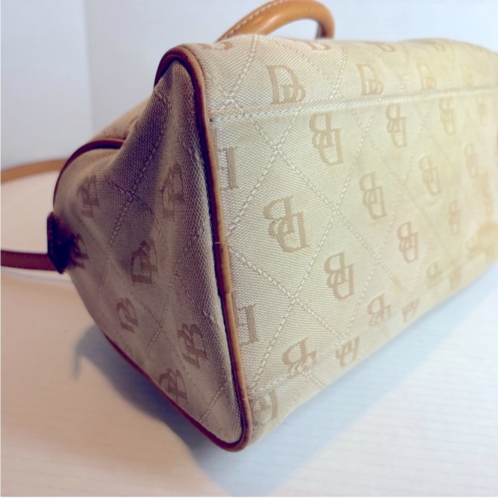 Dooney & Bourke Beige and Tan Satchel - Picture 9 of 13